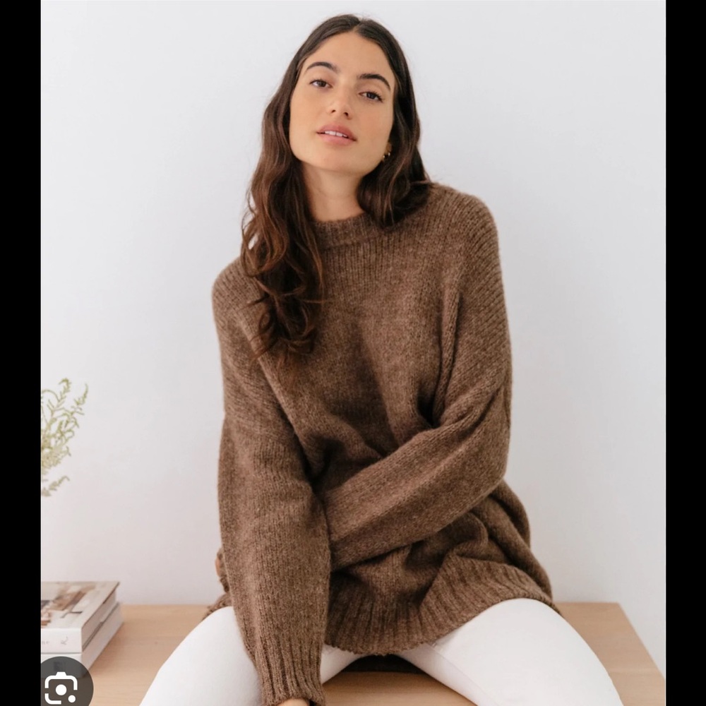 Jenni Kayne Alpaca Cocoon Crewneck